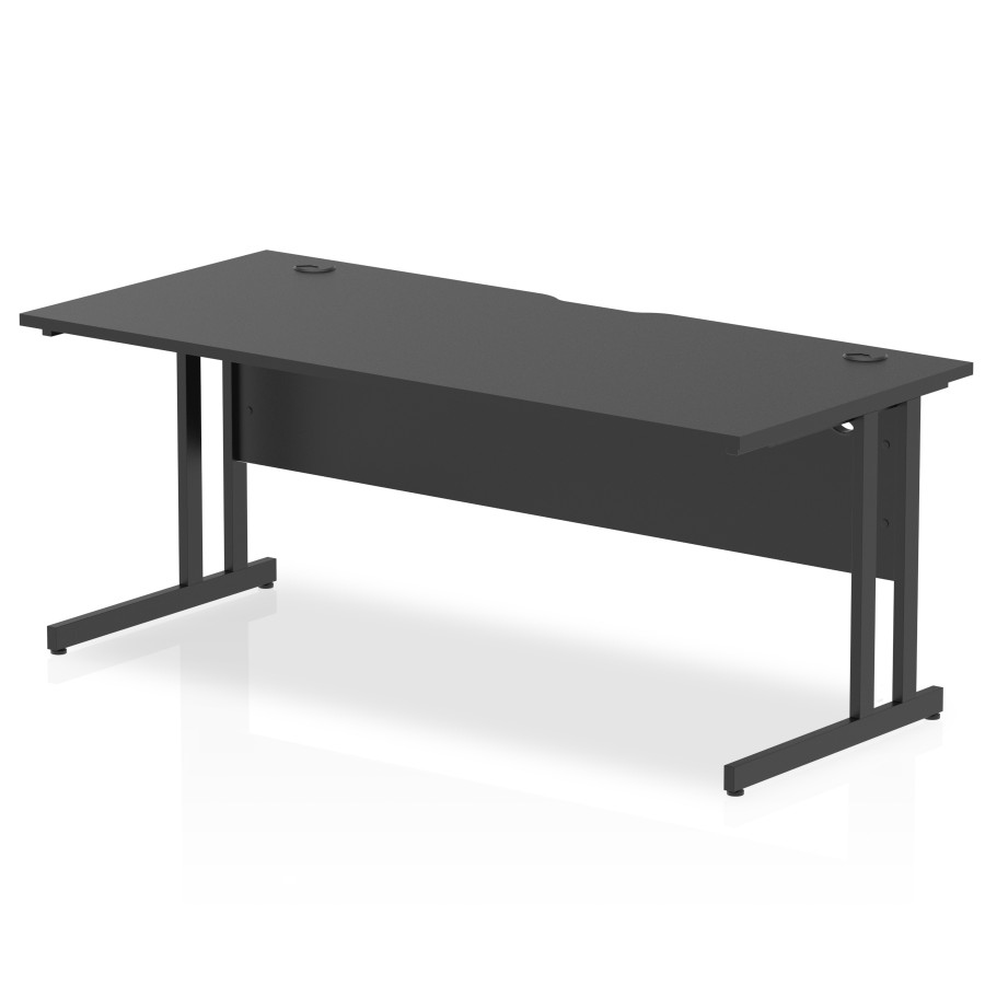 Rayleigh Black Series Straight Cantilever Desk